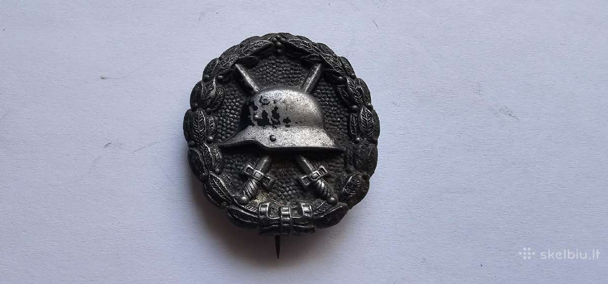 "Sidabrinis" Ww1 suzeidimo zenklas , puikus stovis