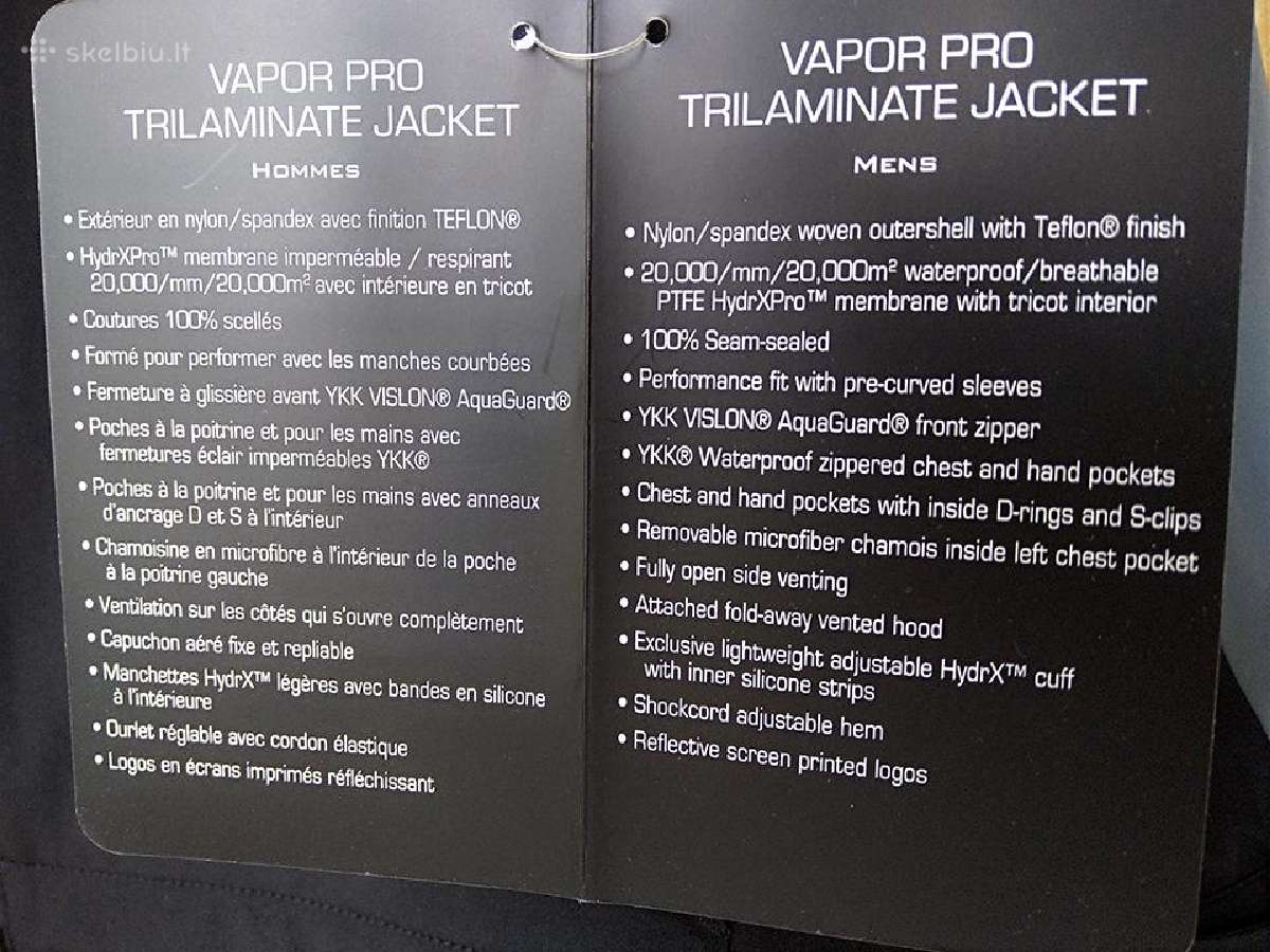 Fxr Vapor Pro Tri-laminate striukė, M dydis - nuotraukos Nr. 5