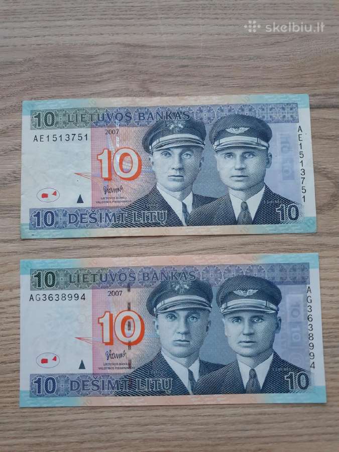 2007 metų 10 litų