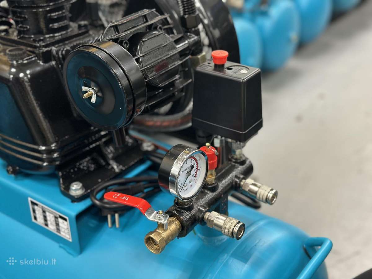 Oro kompresorius Gtm 3 cil. 100l 3kw 600l/min 220v - nuotraukos Nr. 5