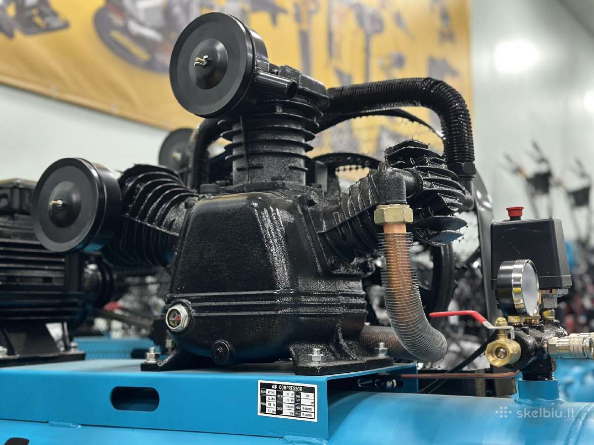 Oro kompresorius Gtm 3cil. 200l 1100l/min 380v - nuotraukos Nr. 4
