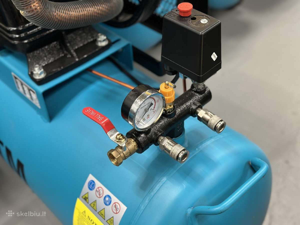 Oro kompresorius Gtm 2cil. 120l 800l/min 380v - nuotraukos Nr. 3