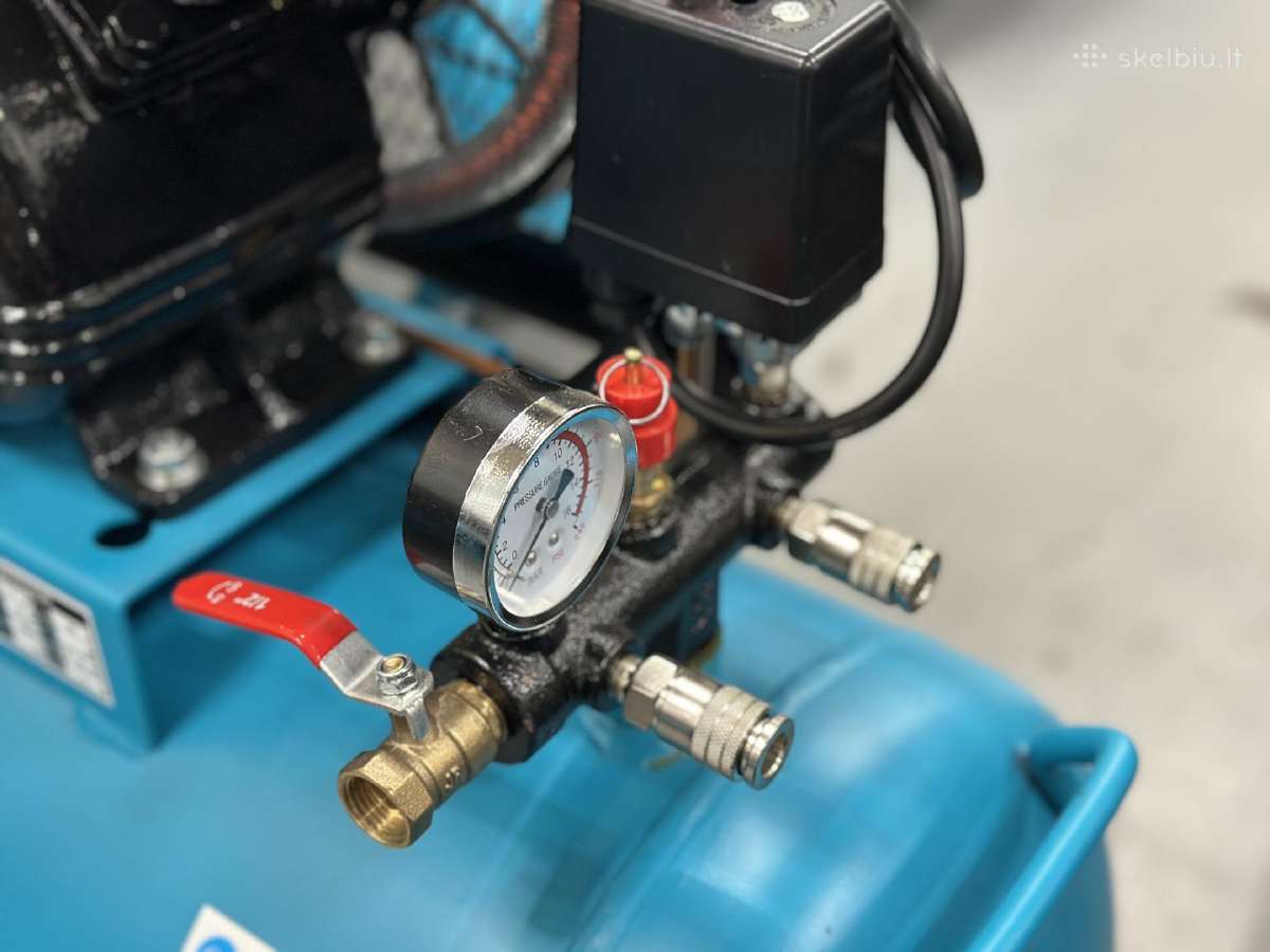 Oro kompresorius Gtm 2 cil. 100l 3kw 500l/min - nuotraukos Nr. 5