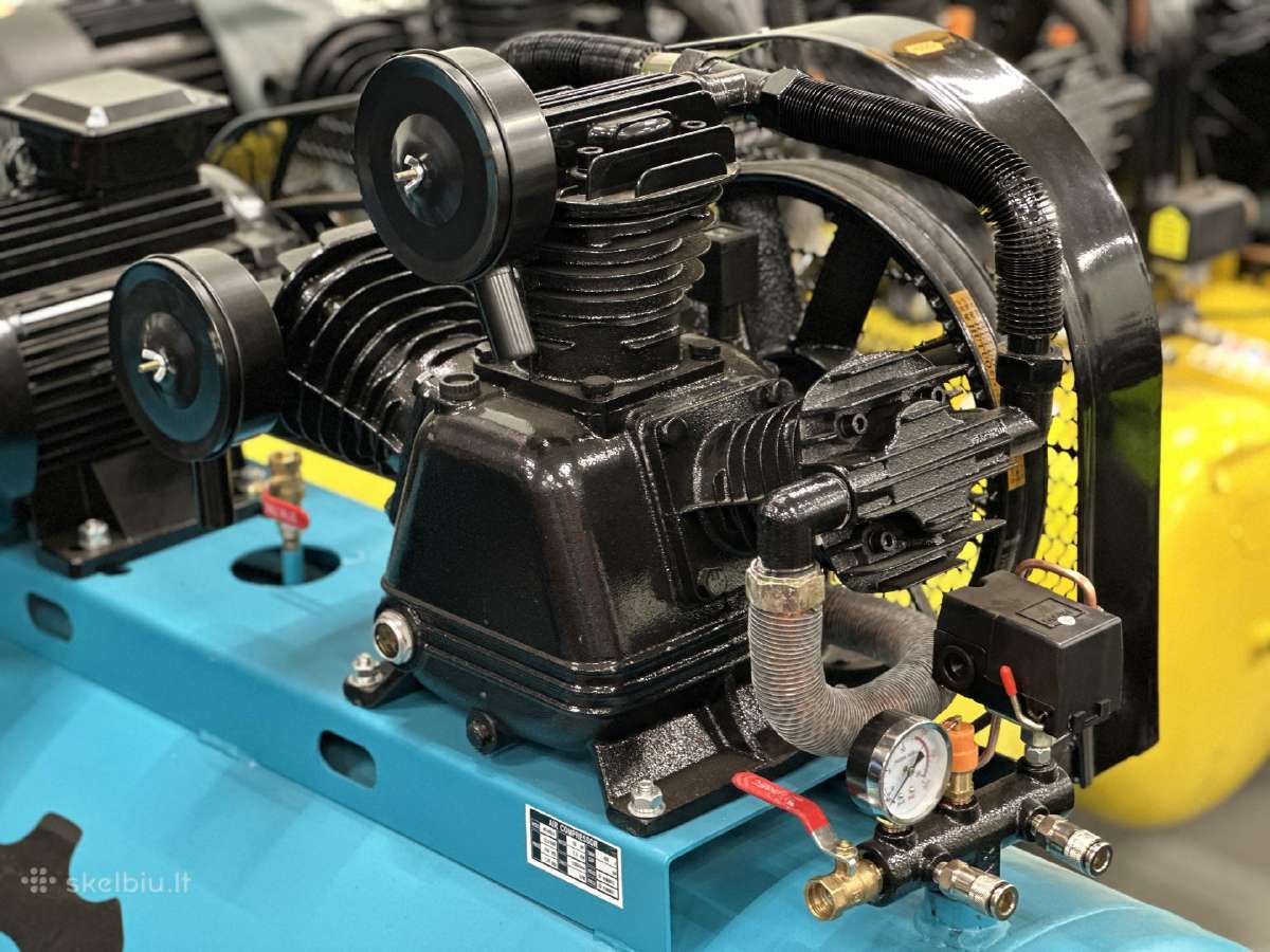 Oro kompresorius Gtm 3cil. 400l 1200l/min 380v - nuotraukos Nr. 3