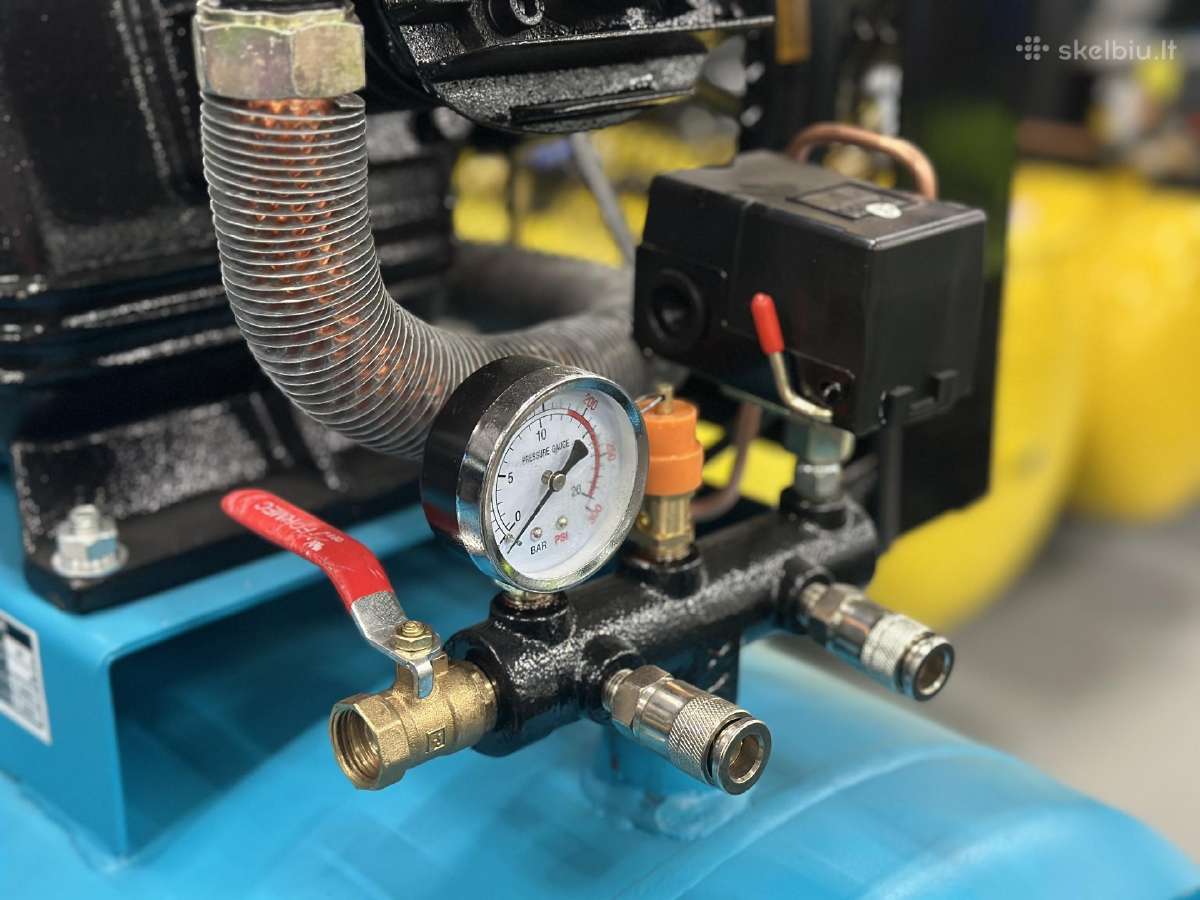 Oro kompresorius Gtm 3cil. 400l 1200l/min 380v - nuotraukos Nr. 4