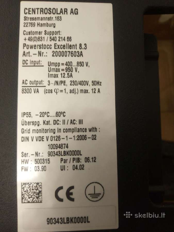 Inverteris sulės elektrinei 8,3 kw - nuotraukos Nr. 2