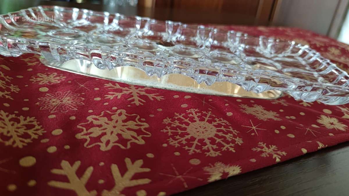 Vintaziniai Labai Grazus Kristolo Padeklai - nuotraukos Nr. 12