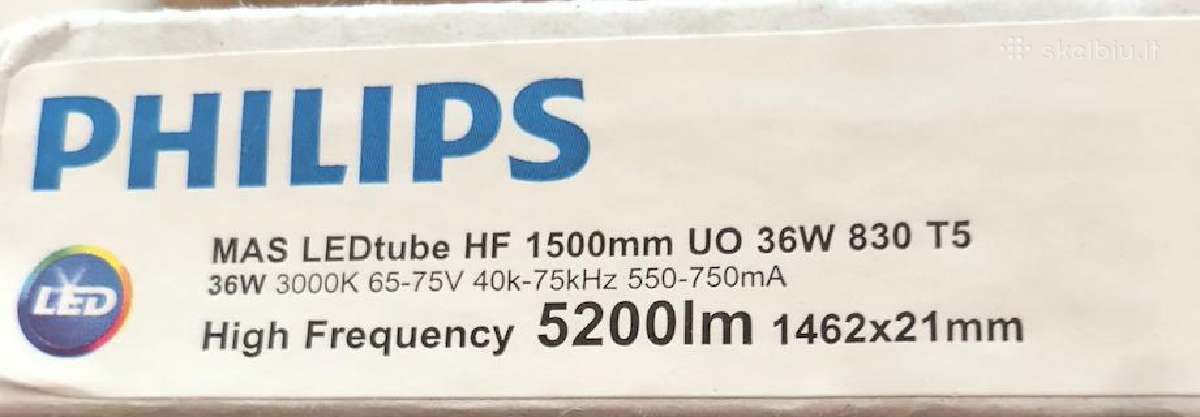 LED T5 Philips lempa 36w 830 1500mm