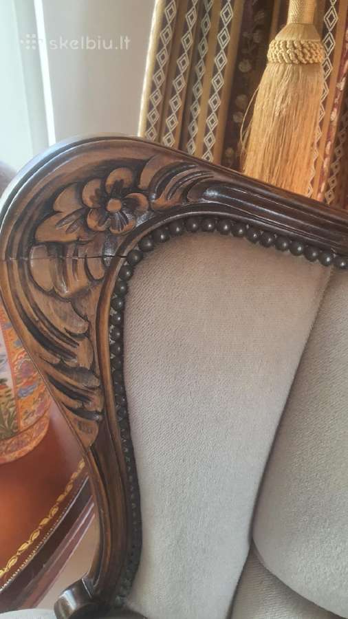 Trivietė klasikinė sofa - nuotraukos Nr. 3