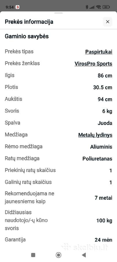 Paspirtukai Virospro - nuotraukos Nr. 6