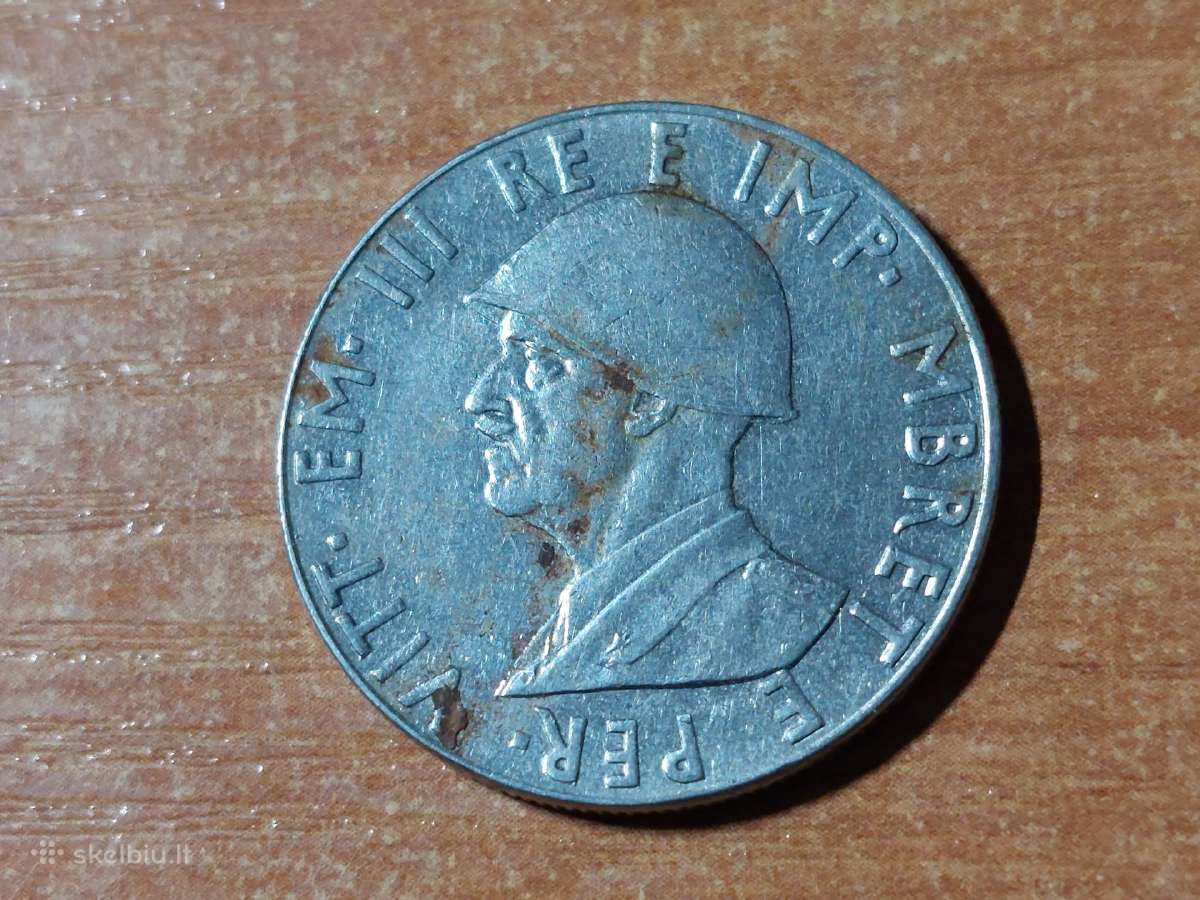 Albanija 2 lek 1939 - nuotraukos Nr. 2