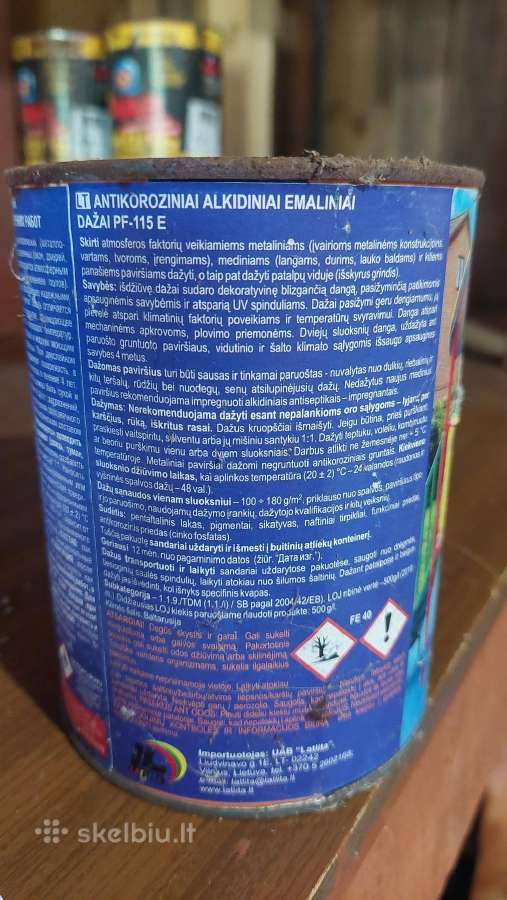 Alkidiniai emaliniai dažai - nuotraukos Nr. 7