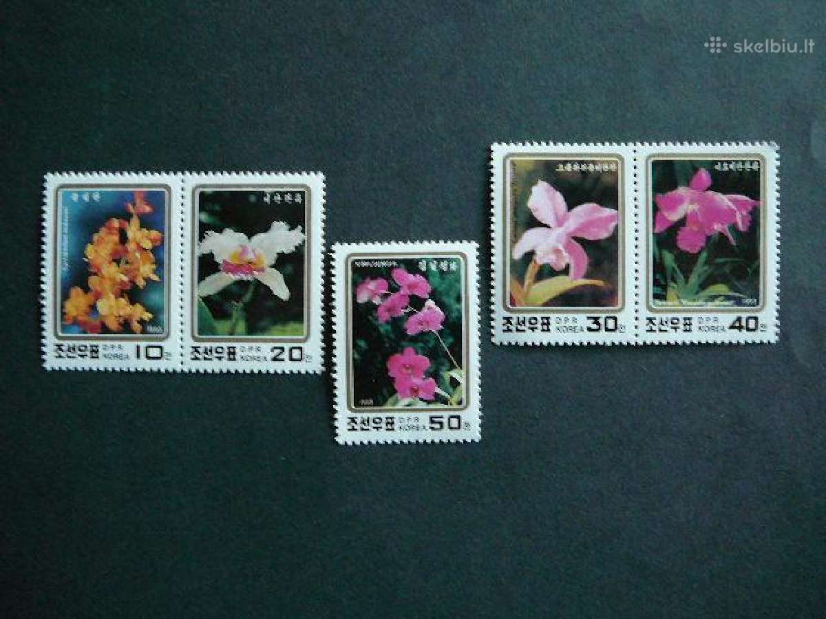 Orchidejos Geles Koreja 1993 Mnh kr998