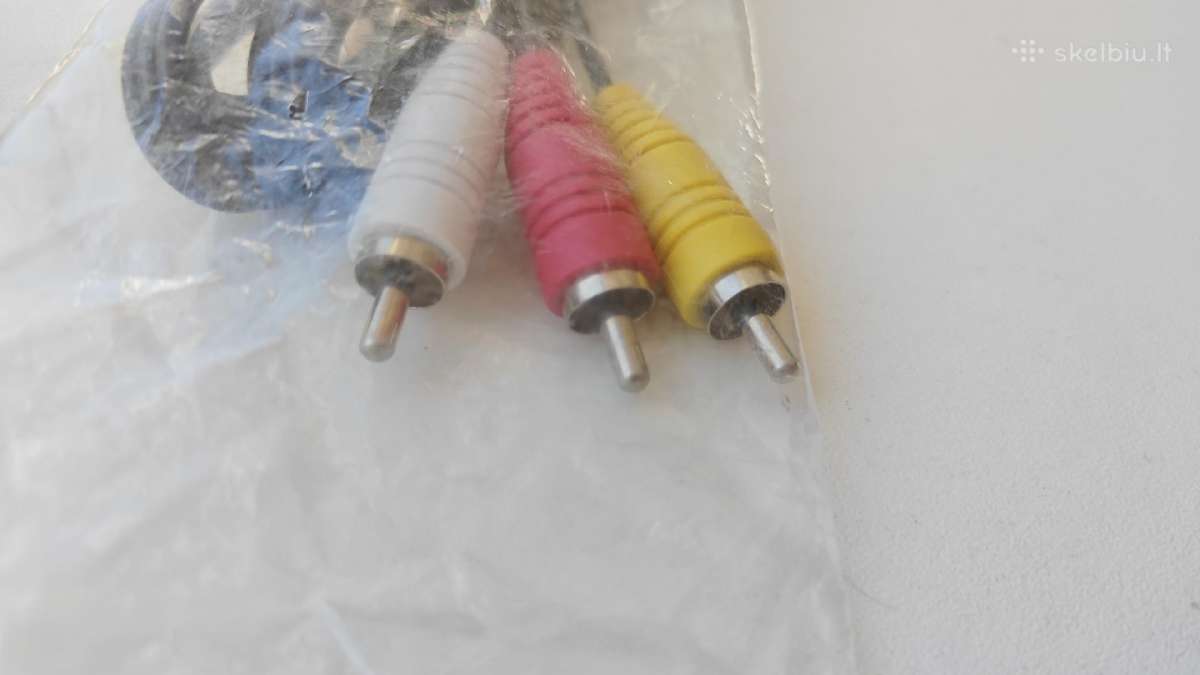 3x Rca to Aux 3.5 mm kabelis - nuotraukos Nr. 2