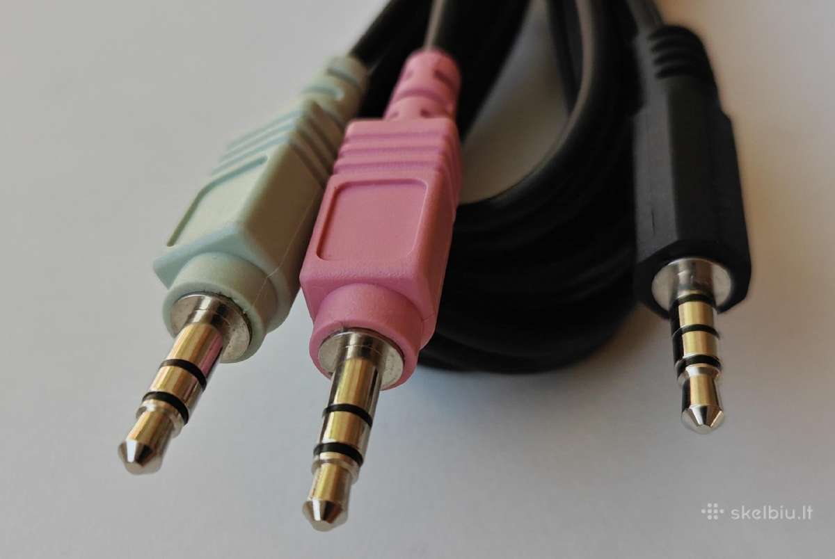 Aux 4 Pin to 2x Aux 3 Pin kabelis - nuotraukos Nr. 2