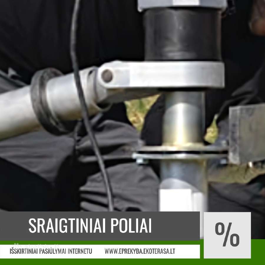 Sraigtiniai poliai Plačiu Sriegiu 2 mm Extra - nuotraukos Nr. 3