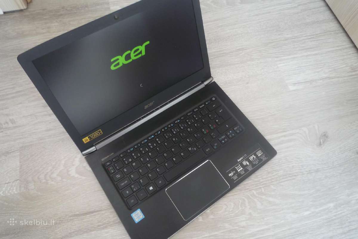 Acer Aspire S13 N16c4 i3-6100u/ 256gb/ 4gb/ HD 520 - nuotraukos Nr. 3