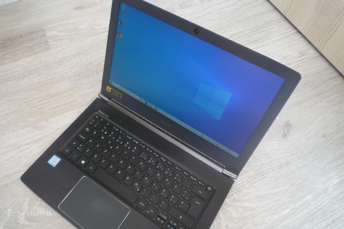 Acer Aspire S13 N16c4 i3-6100u/ 256gb/ 4gb/ HD 520 - nuotraukos Nr. 6
