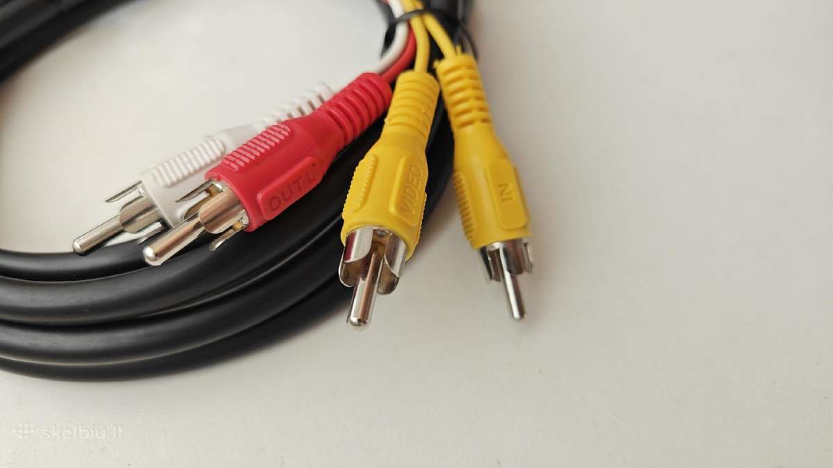 4x Rca - Scart kabeliai - nuotraukos Nr. 2
