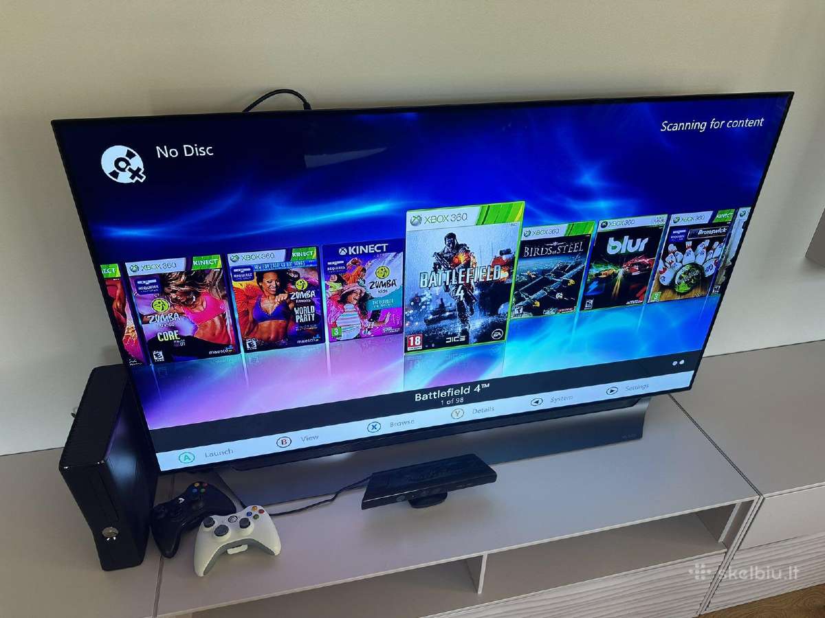 12mėn Garantija Xbox 360 su Kinect ir 2 pultais - nuotraukos Nr. 16