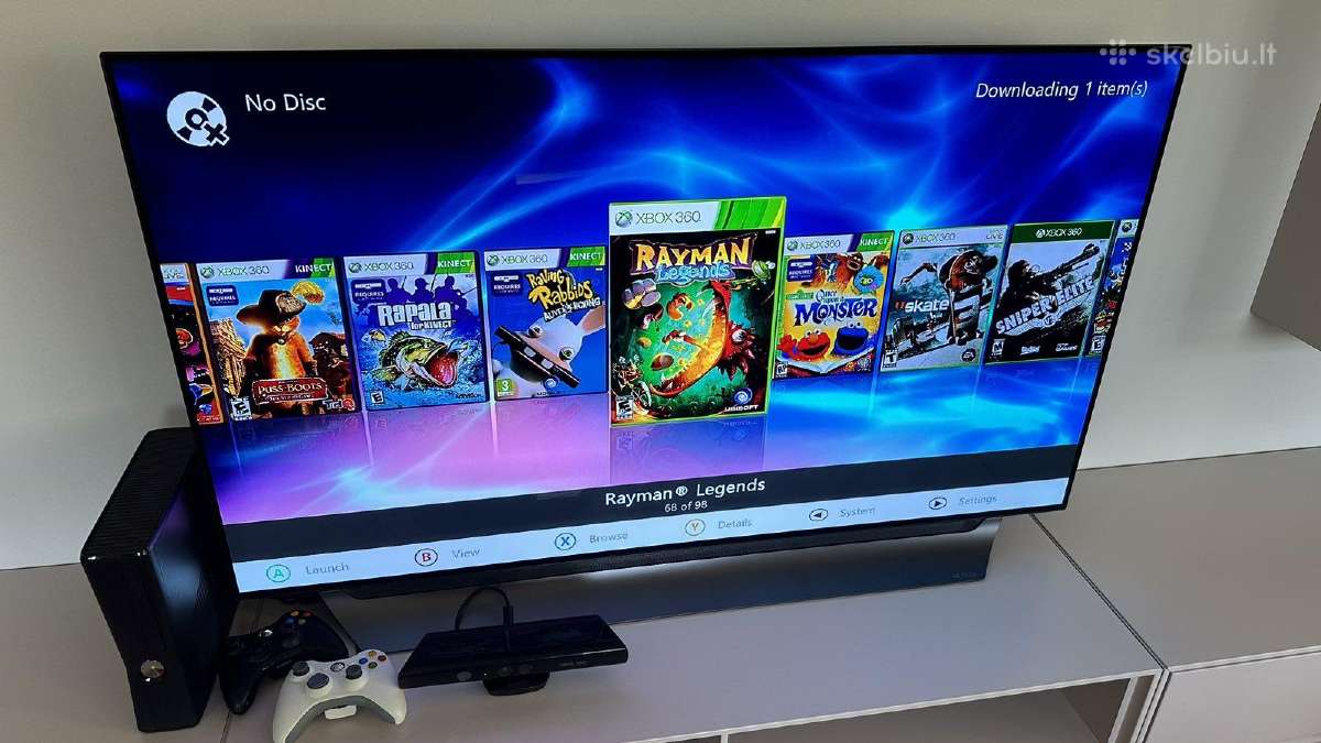 12mėn Garantija Xbox 360 su Kinect ir 2 pultais - nuotraukos Nr. 2