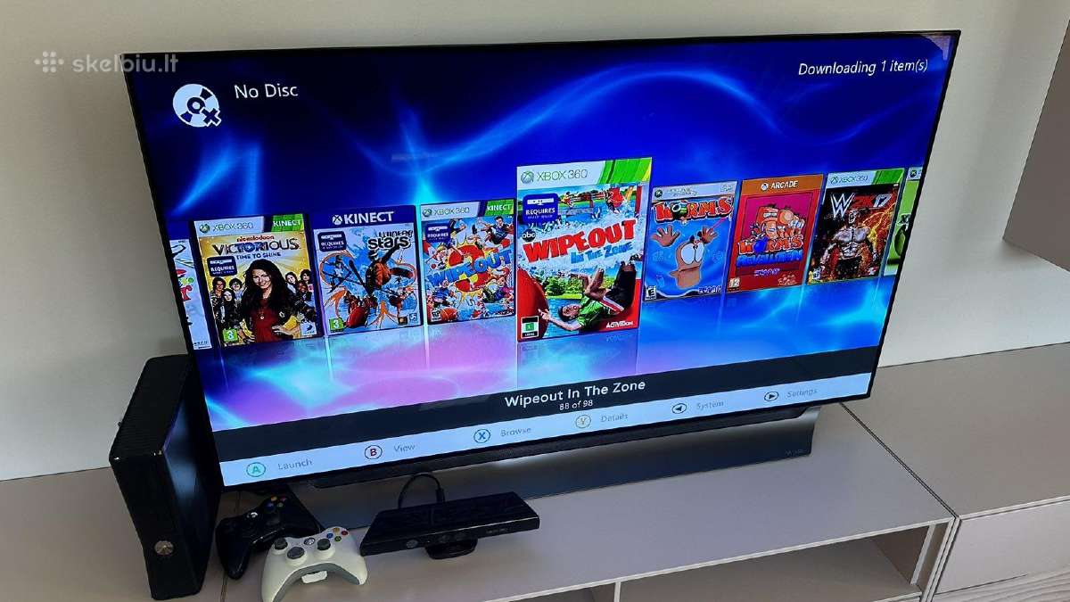 12mėn Garantija Xbox 360 su Kinect ir 2 pultais - nuotraukos Nr. 3