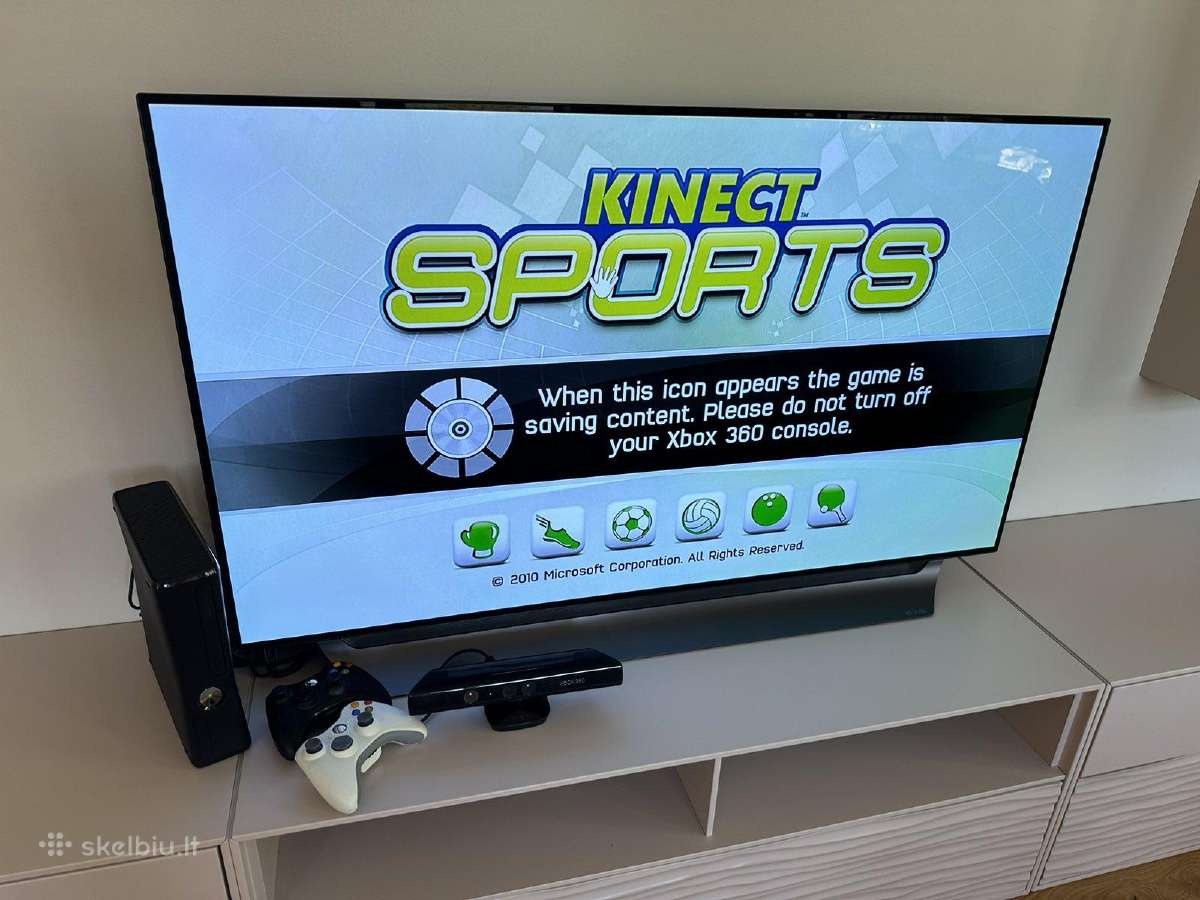12mėn Garantija Xbox 360 su Kinect ir 2 pultais - nuotraukos Nr. 7
