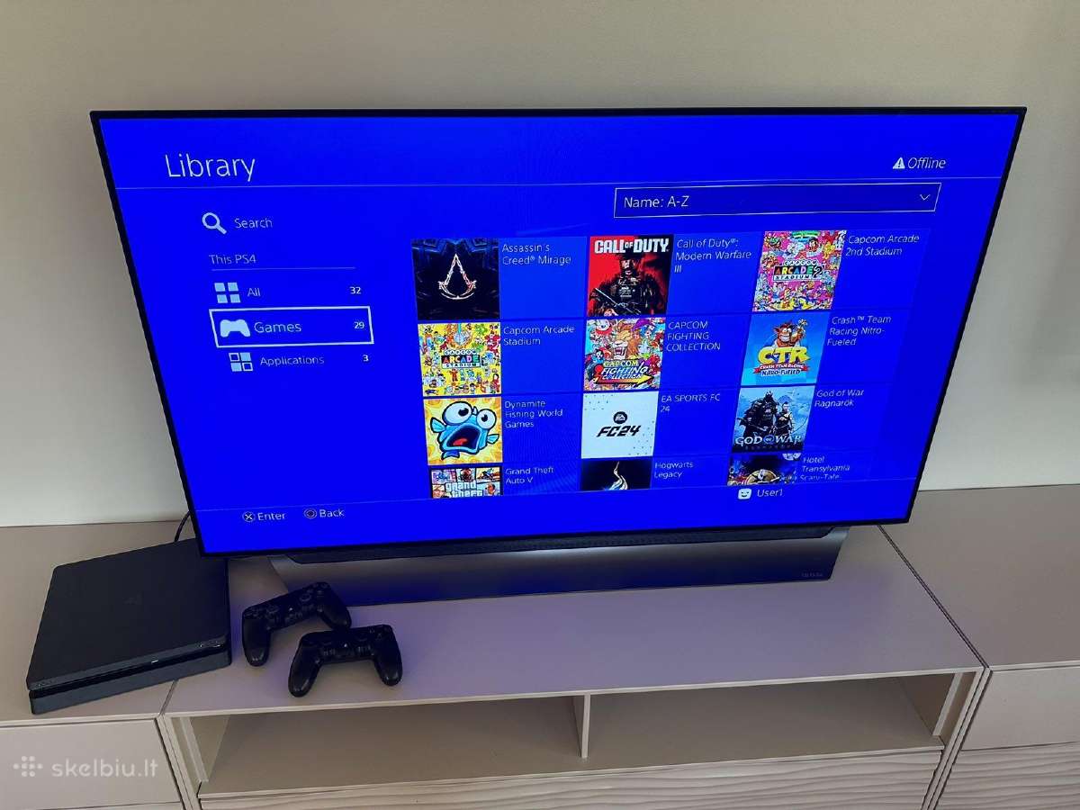 Su Garantija Atrištas Sony Ps4 1tb du pultai - nuotraukos Nr. 4