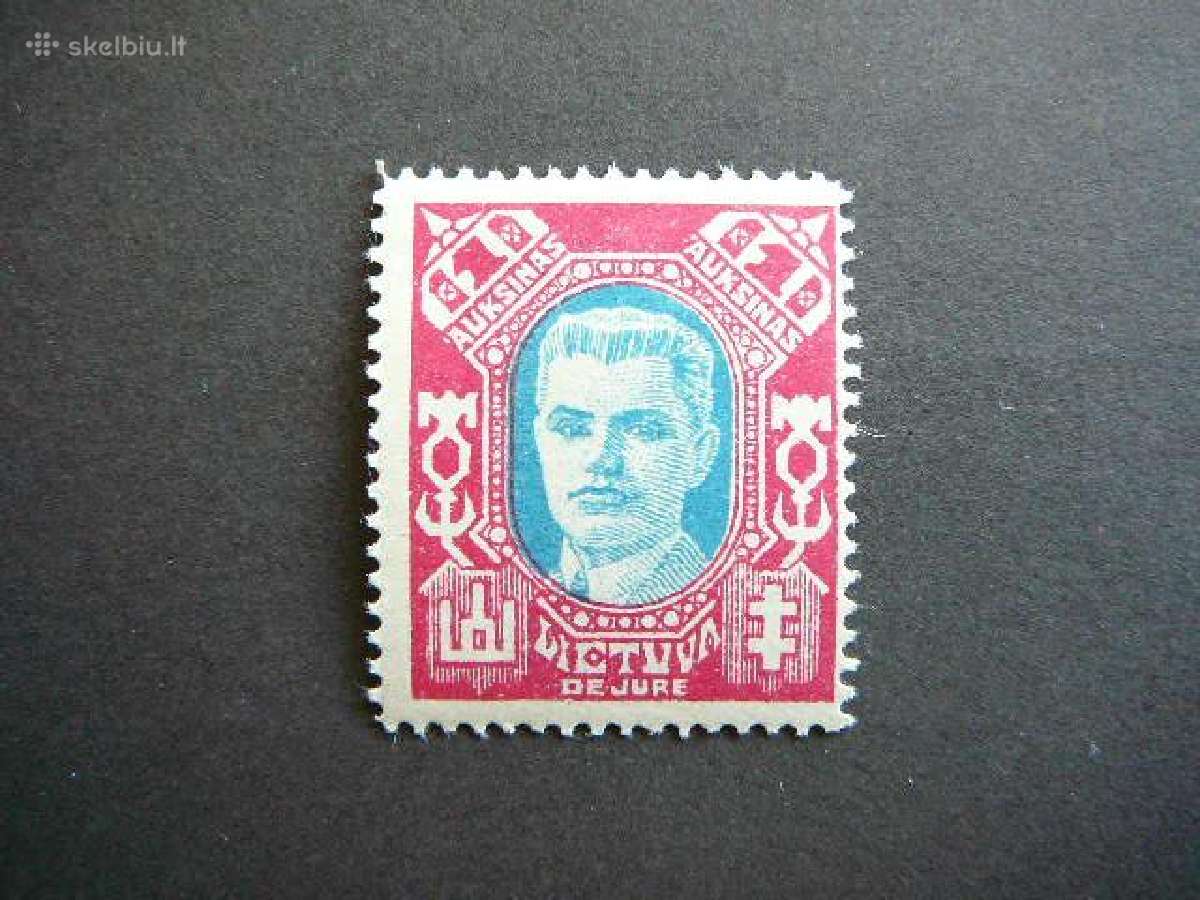 Lietuva 1922 De Jure A. Voldemaras Mlh lit130s