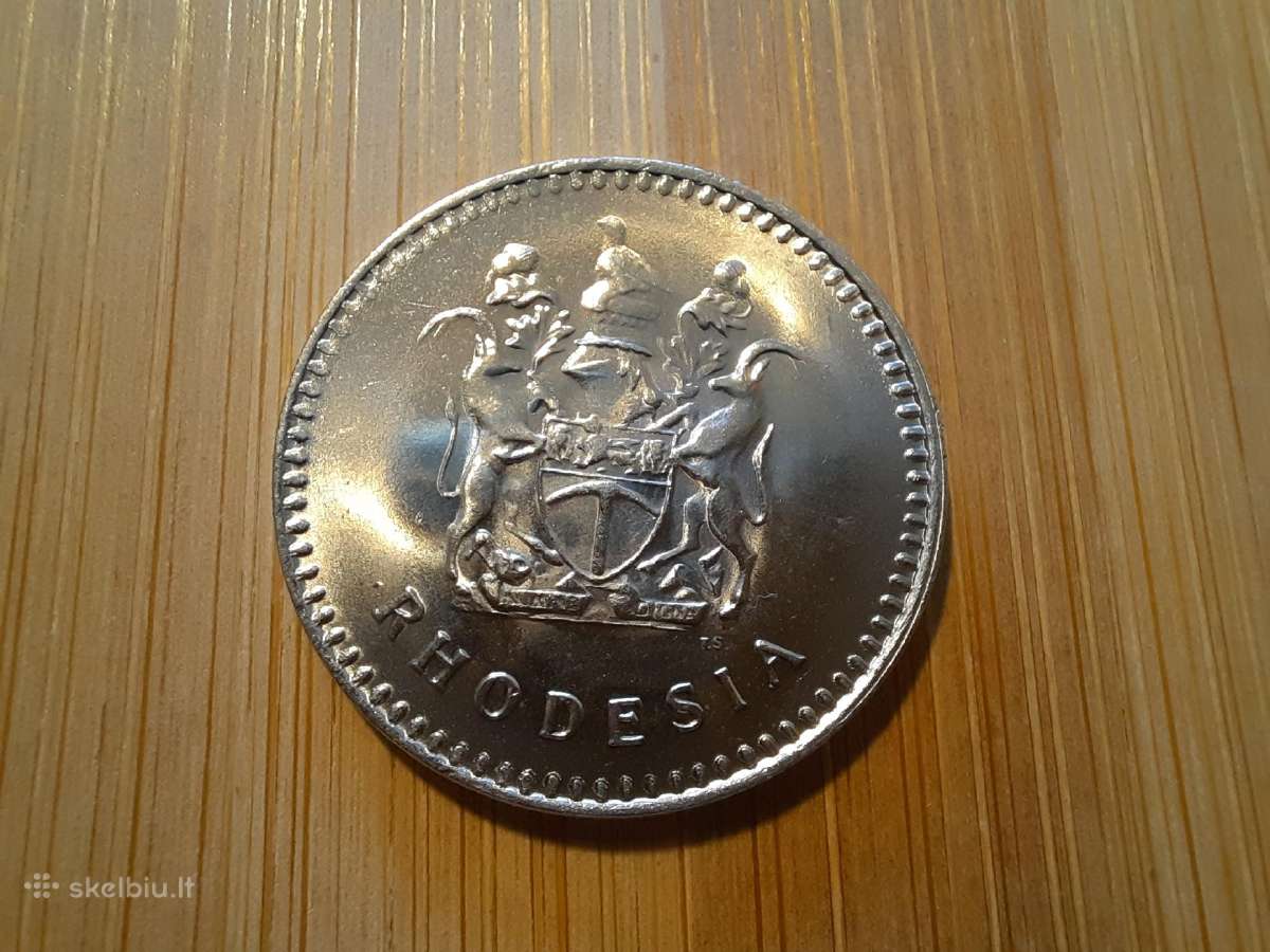 25 centai 1975 - Rhodesia - Bankinis stovis - nuotraukos Nr. 2