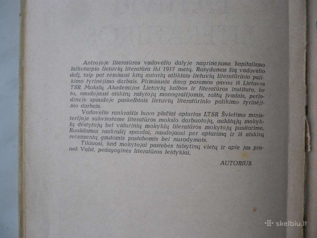 J. Būtėnas -Lietuvių literatūros vadovėlis 2 dalis - nuotraukos Nr. 3