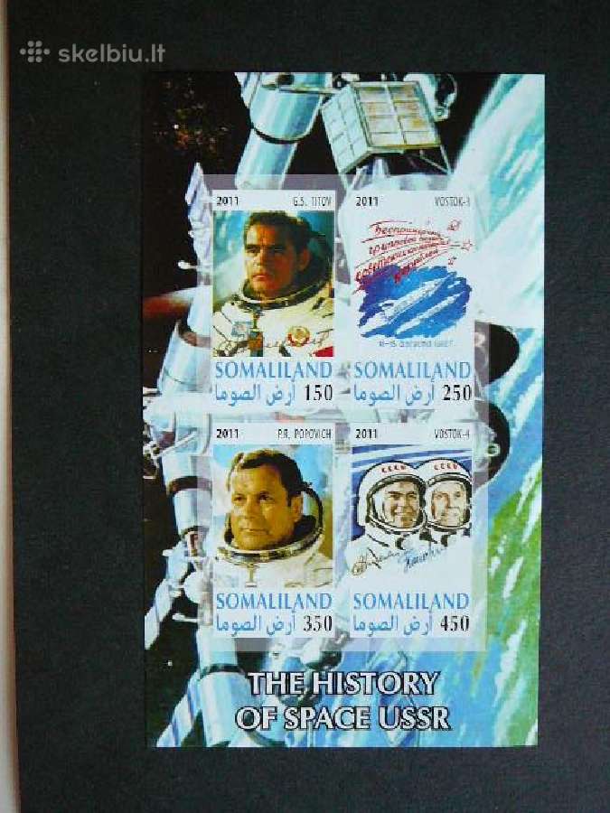 Kosmosas Vostok-3/4 Somaliland 2011 sm1b