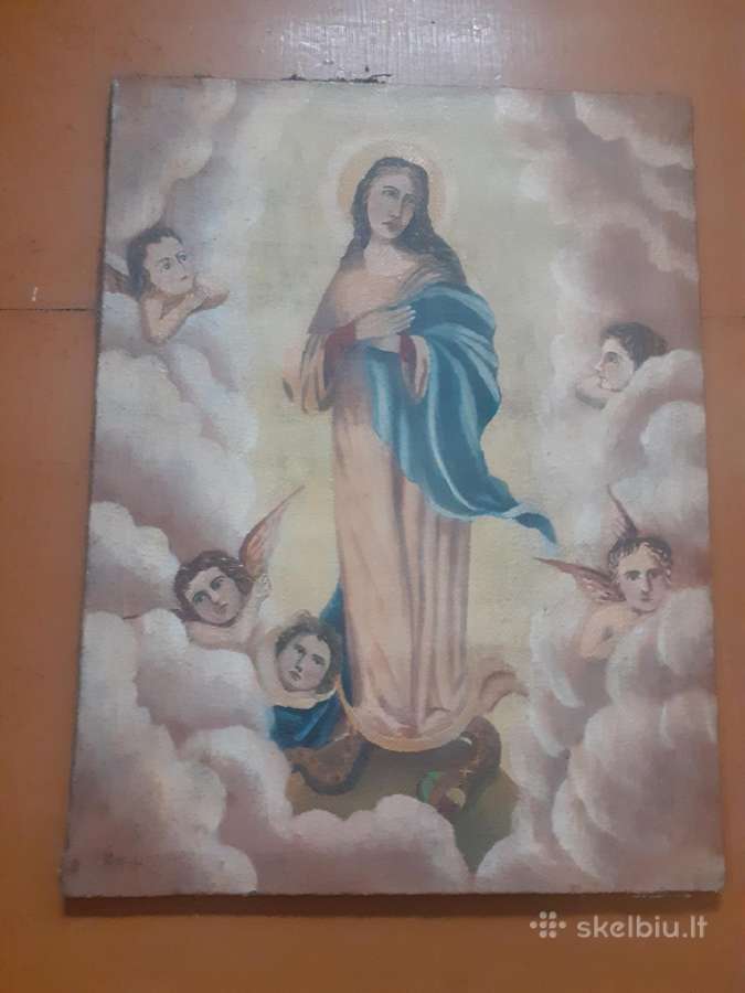 Senas Lietuviškas religinis paveikslas.