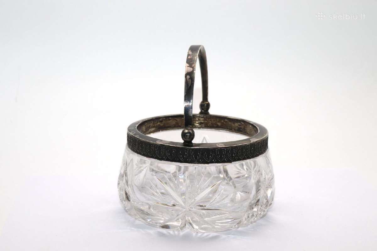 Saldaininė krištolas sidabras 875 praba - nuotraukos Nr. 3