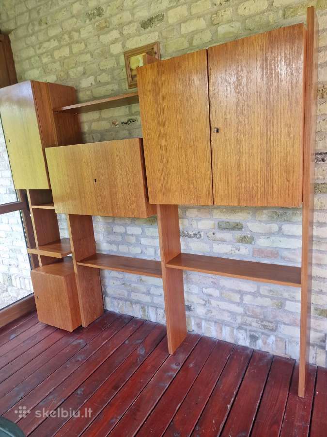 Vintažinė mid century modulinė lentynų sistema - nuotraukos Nr. 5