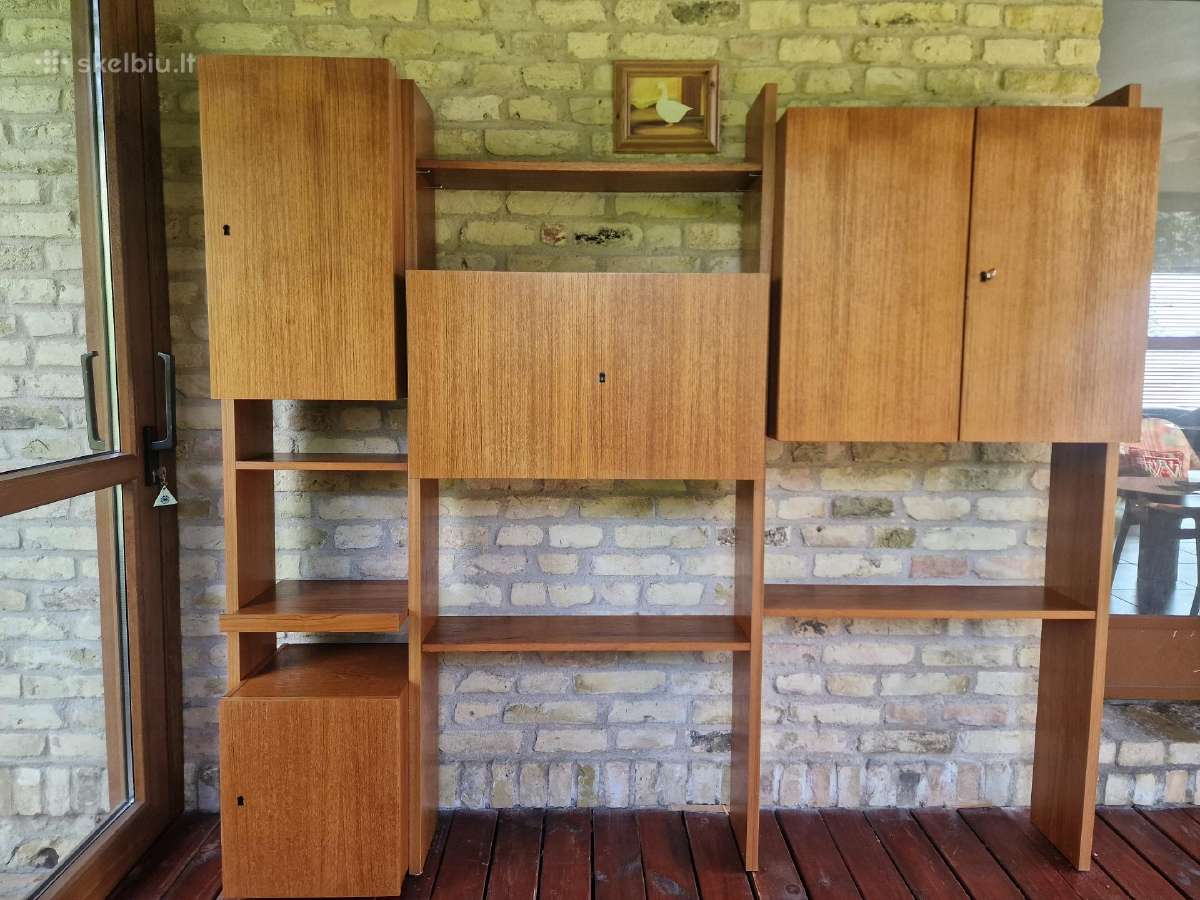 Vintažinė mid century modulinė lentynų sistema - nuotraukos Nr. 2