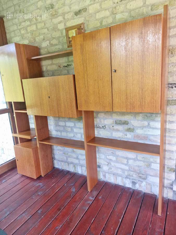 Vintažinė mid century modulinė lentynų sistema - nuotraukos Nr. 7