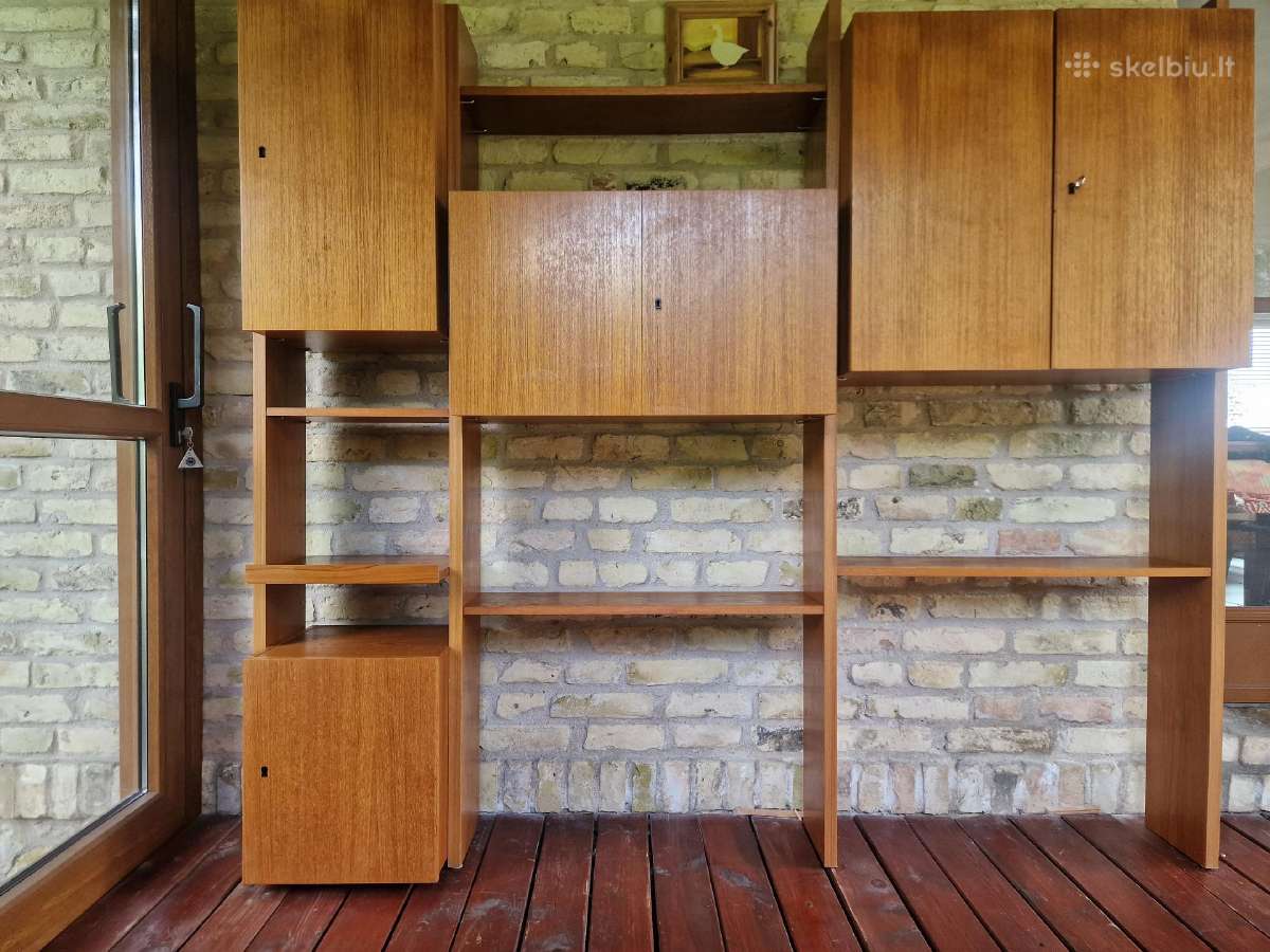 Vintažinė mid century modulinė lentynų sistema - nuotraukos Nr. 8