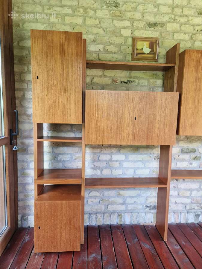 Vintažinė mid century modulinė lentynų sistema - nuotraukos Nr. 9