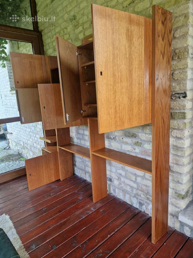 Vintažinė mid century modulinė lentynų sistema - nuotraukos Nr. 14