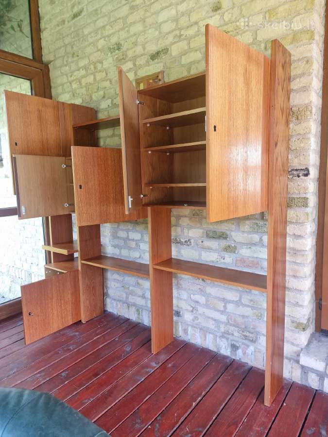 Vintažinė mid century modulinė lentynų sistema - nuotraukos Nr. 17