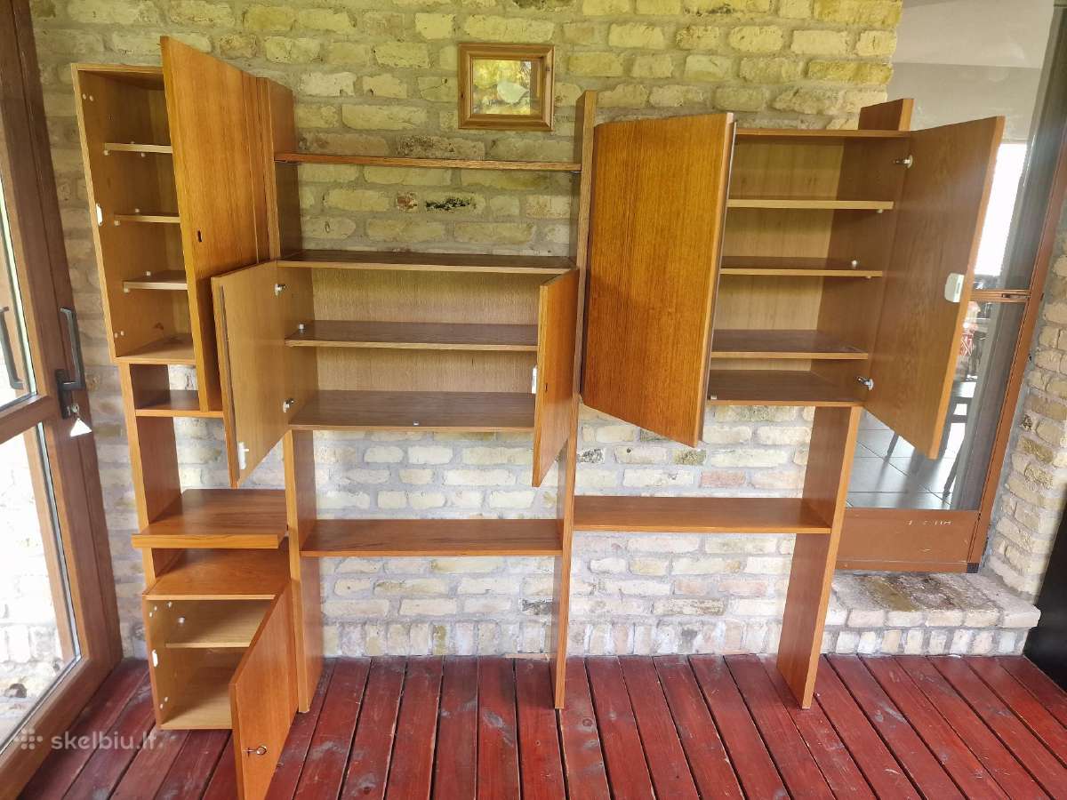 Vintažinė mid century modulinė lentynų sistema - nuotraukos Nr. 16