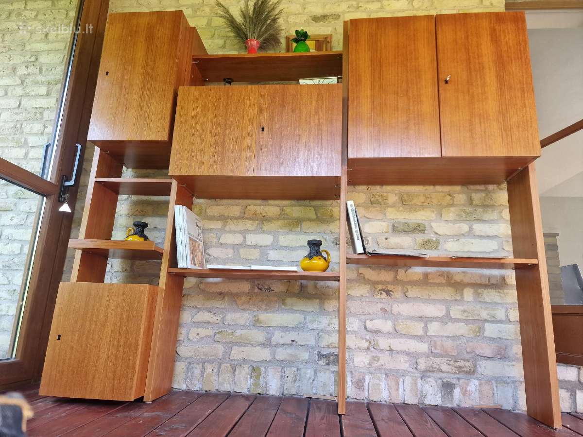 Vintažinė mid century modulinė lentynų sistema - nuotraukos Nr. 21
