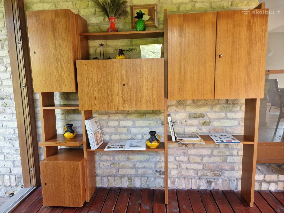 Vintažinė mid century modulinė lentynų sistema - nuotraukos Nr. 24