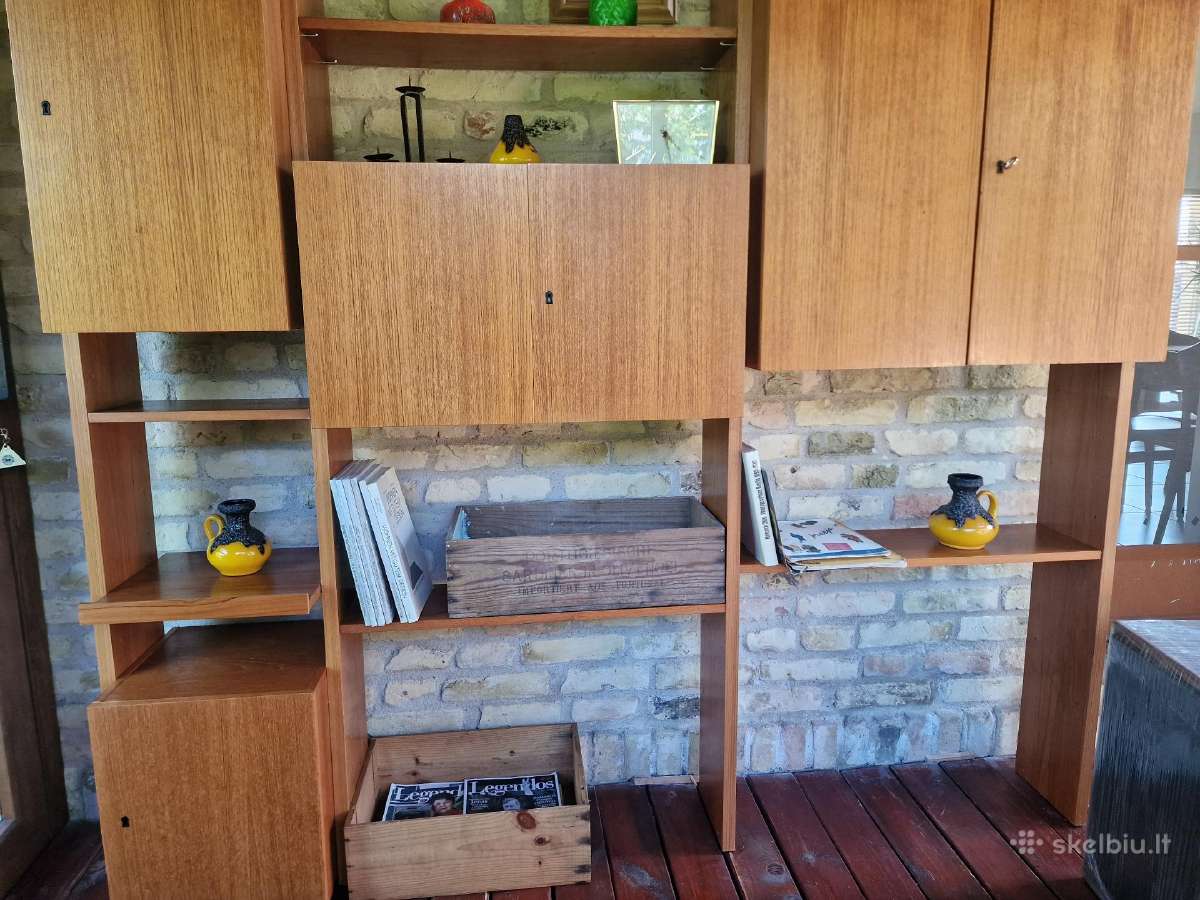 Vintažinė mid century modulinė lentynų sistema - nuotraukos Nr. 27