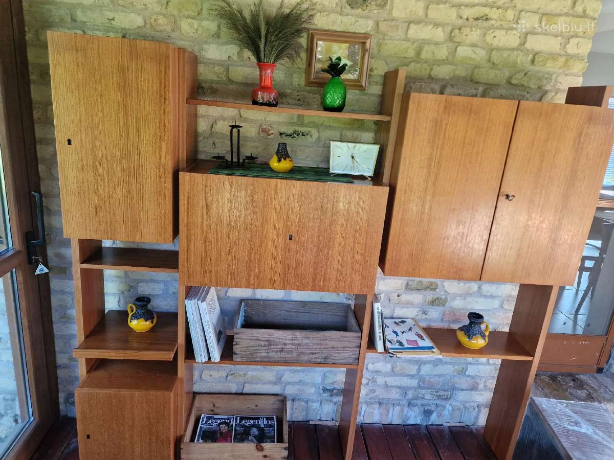 Vintažinė mid century modulinė lentynų sistema - nuotraukos Nr. 29