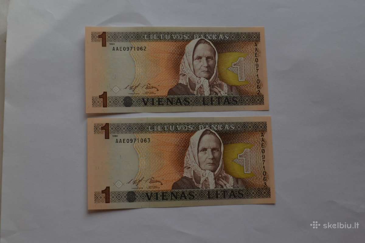 1 Litas Aae Nr Is Eiles Unc