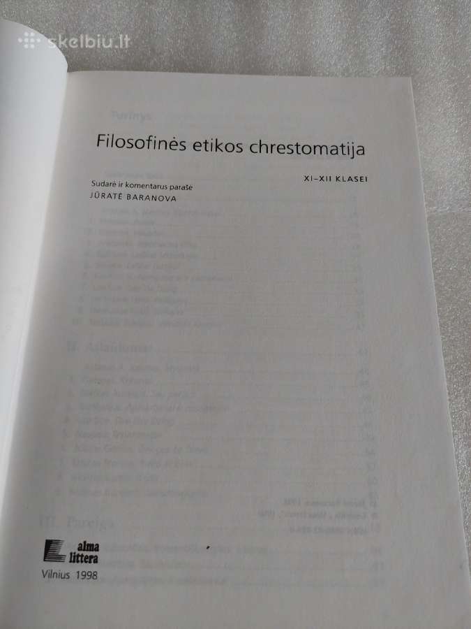 Filosofinės etikos chrestomatija Xi-xii klasei - nuotraukos Nr. 2