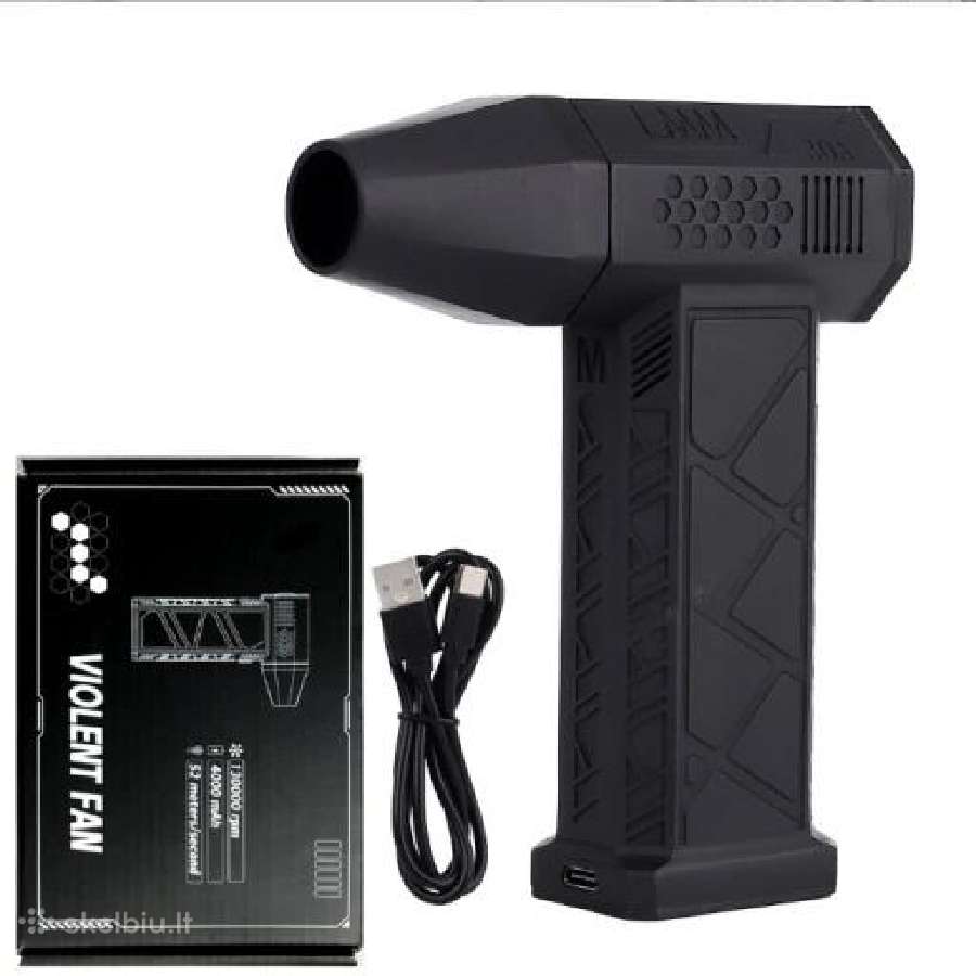Mini turbo jet fan reaktyvinis ventiliatorius - nuotraukos Nr. 13