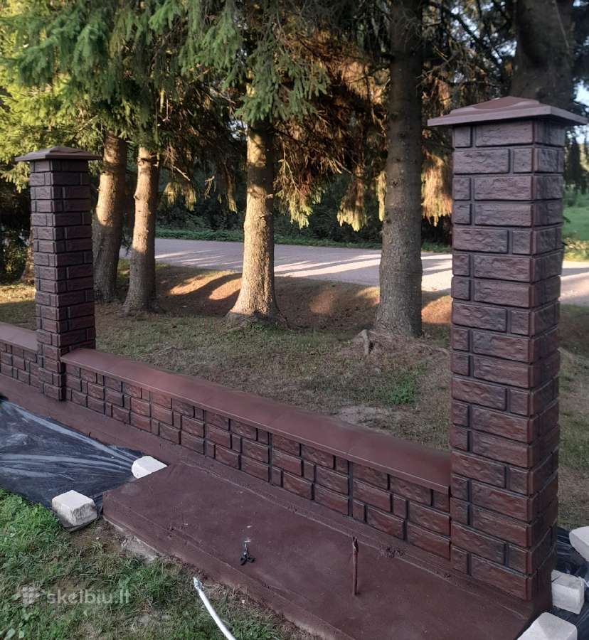 Betoniniai tvoros stulpų blokeliai - nuotraukos Nr. 2